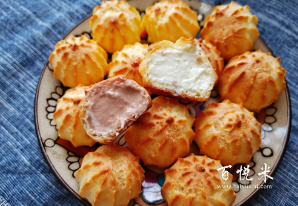 想吃泡芙不用出去買了,自己在家就能做!奶油泡芙制作方法,什么口味都能做